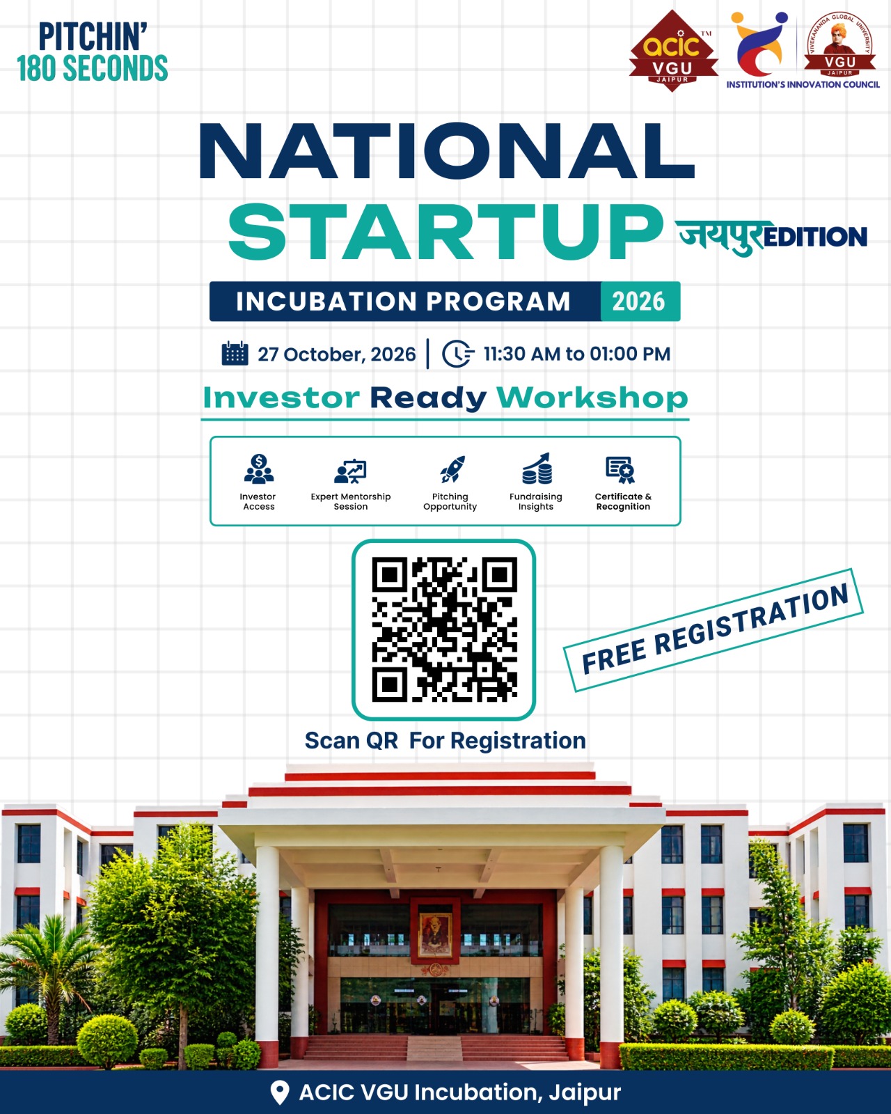 Poster for National Startup Incubation Program