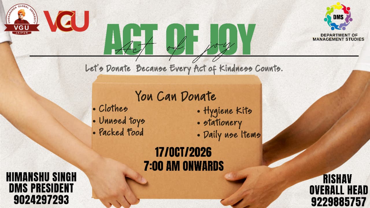 Poster for ❤️ ACT OF JOY – DONATION DRIVE ❤️