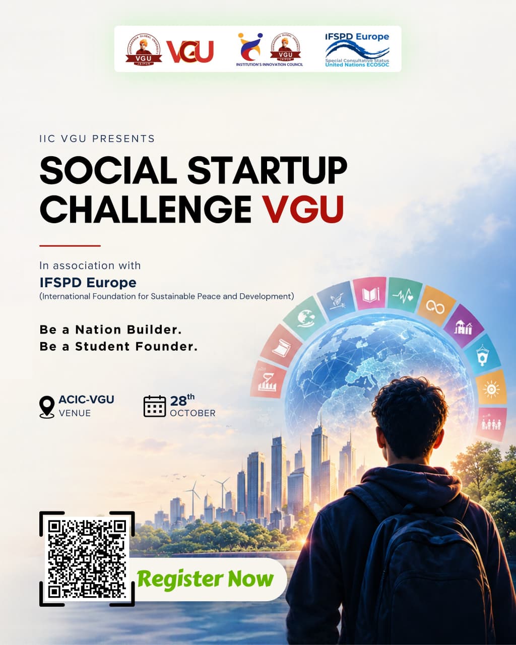 Poster for Social Start-up Challenge, VGU